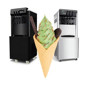Commercial 25L/H Soft Serve Ice Cream Machine 3 Flavors Ice Cream Maker Machine Soft Ice Cream Vending Machine for Gelato