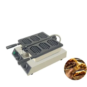 Commercial 3 Head Square Waffle Maker Triple Waffle Machine Electric Non Stick Plate Bulk Supply Snack Machinery