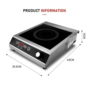 Commercial 3500W Stainless Steel Induction Cooker Concave Furnace Kitchen Cooking Cooker for Restaurant Use