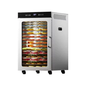 Commercial 5-24 Trays Large Capacity 2000W Food Dehydrator Fruit Vegetable Dryer with 1 Year Warranty