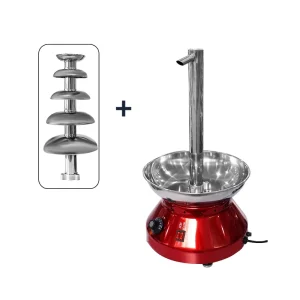 Commercial 5 Tier Chocolate Fountain with Waterfall Effect for Wedding Party Use Easy to Operate