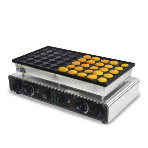 Commercial 50pcs Crepe and Pancake Maker 1700W Non Stick Waffle Machine Mini Dutch Pancake Machine for Industrial Household Use
