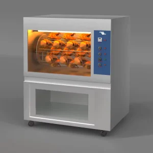 Commercial 6 Rods Gas Chicken Rotisserie Roasted Machine