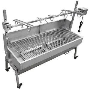 Commercial 8 Level Height Stainless Steel Automatic Chicken Pork Lamb Electric Rotisserie Charcoal Grill BBQ Grill for Party