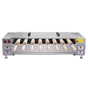 Commercial 8 Sticks Kurtos Kalacs Machine Rotary Electric Chimney Cake Oven Chimney Cake Baking Equipment