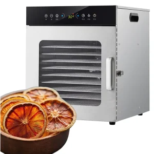 Commercial 8-Tray Large Capacity Food Dehydrator Fruit & Vegetable Dryer for Chili Fruit Dehydration Machinery