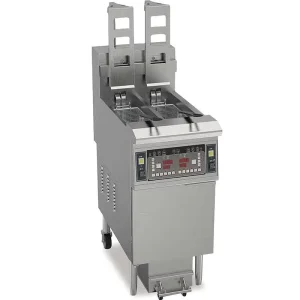 Commercial Auto Lift Double tank Microcomputer Electric Open Stainless Steel 14.5KW Deep Fryer Built in Filter System for Fried