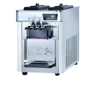 Commercial Automatic 4L+4L Soft Serve Ice Cream Machine 3 Flavors Gelato Maker for Milk Tea Shop
