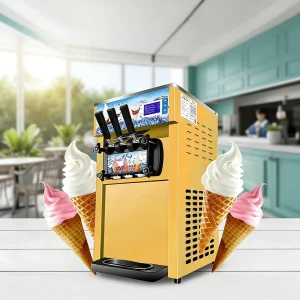 Commercial Automatic Eco Friendly Food Grade Stainless Steel Electric Ice Cream Maker Machine for Restaurant Dessert Shops