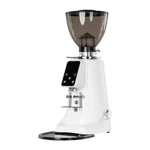 Commercial Automatic Electric Coffee Grinder Titanium Coated Flat Burr 68mm 850g Capacity Heated Drying Touch Hotel Household