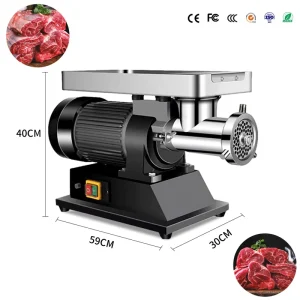 Commercial Automatic Electric Meat Grinder Machine Meat Processing Machinery 150kg/h Capacity for Frozen Meat Home Commercial