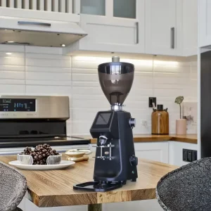 Commercial Automatic Espresso 74mm Flat Burr Type Electric Coffee Bean Grinder with LCD Screen