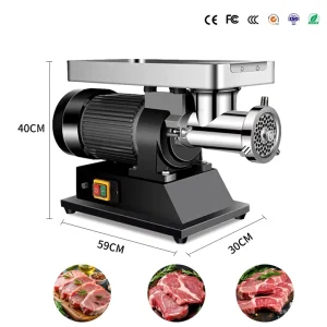 Commercial Automatic Frozen Meat Grinder Electric Meat Mincing Machine 150kg/h Capacity 220V/110V Compatible for Restaurants