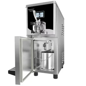 Commercial Automatic New Ice Cream Maker High Capacity Stainless Steel Soft Serve Machine Milk Fruit Nuts Yogurt Options Bakery