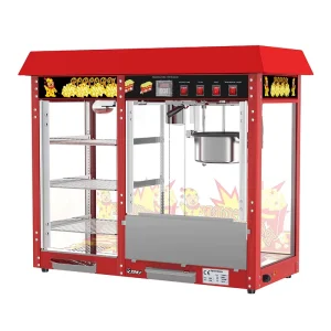 Commercial Automatic Popcorn Maker with Storage Rack for Fresh Corn Snacks