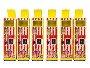 Commercial Automatic Popcorn Vending Machine Self Service Snack Maker Equipment for Shopping Malls and FEC