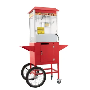 Commercial Automatic Popcorn Vending Maker 8oz Non stick Pot Electric Countertop Popcorn Machine