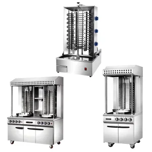 Commercial Automatic Robot Shawarma Machine Gas Electric Kebab Grill Doner Maker Rotisserie Stainless Steel Cabinet Equipment