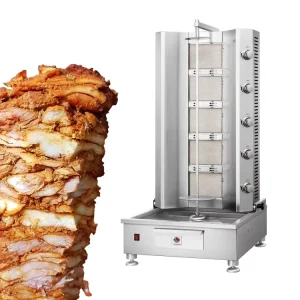 Commercial Automatic Rotary 5 Burner Large Doner Kebab Grill Machine Gas Shawarma Machine for Household Outdoor