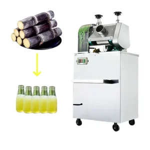 Commercial Automatic Sugarcane Juice Press Machine Electric Cane Juice Extractor New Condition 300kg/h Capacity 220V