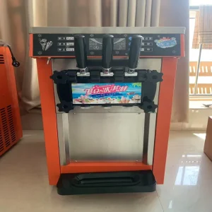Commercial Automatic Three Flavor Soft Ice Cream Maker 16L 220V Machine
