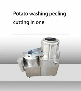 Commercial Automatic Vegetable Fruit Washing Peeling Cutting Machine Potato Carrot Ginger Cabbage Slicer Dicer Peeler Washer