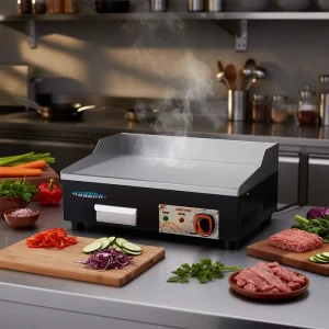 Commercial Black Hot Plate Griddle Electric Grill Model 833