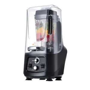 Commercial Blender Quite Heavy Duty Sound Proof Cover Commercial Blender With Stainless Blades Smoothie Mixer