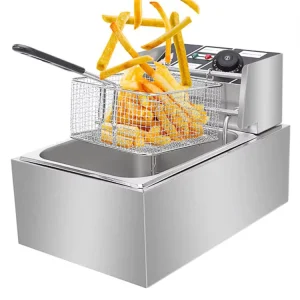 Commercial Catering Equipment 1 Tank 1 Basket Electric Chicken Fries Fryer Machine Countertop Electric Deep Fryer