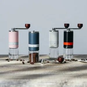 Commercial Ceramic Burr Mini and Portable Manual Coffee Hand Grinder With Stainless Steel Body Coffee Grinder