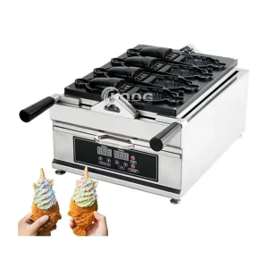 Commercial Changeable Plate Open Mouth Fish Waffle Maker Stainless Steel Electric Nonstick Ice Cream Taiyaki Machine High