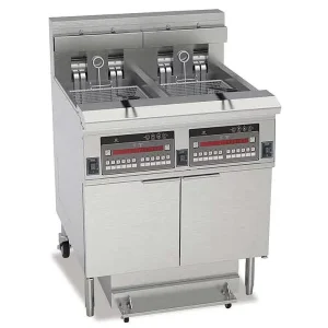 Commercial Chicken Double Tank Open Deep Fryer Electric Gas SS 304 with Automatic Oil Filter Device for Fast Food Restaurant