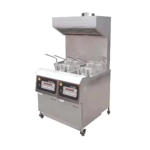 Commercial Chicken Open Deep Fryer with Range Hood