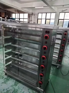 Commercial Chicken Rotisserie Chicken Machine with Snack Basket for Outdoor Catering & Food Vending