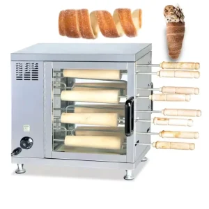 Commercial Chimney Toaster Oven Electric 8 Roller Kurtoska Pastry Horn 8 Sticks Chimney Rotary Cake Oven