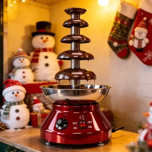 Commercial Chocolate Fountain Melting Electric Chocolate Waterfall Fountain for Bakery Shop Easy Operation