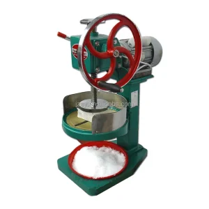Commercial Classic Old Fashioned Electric Snow Ice Shaver Machine Automatic Crack Ice Crusher Heavy Duty Iron Shaved Ice Machine