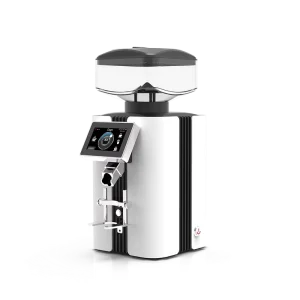 Commercial Coffee Grinder 83mm Titanium Burrs 5.0″ Touchscreen 850g Capacity 120-550W Power Household Outdoor Use
