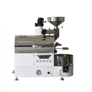 Commercial Coffee Roaster Machine Electric Gas 2kg Chaff Cyclone Cast Iron Burner