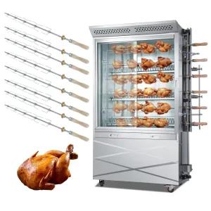 Commercial Cooking Equipment Chicken Rotary Roasting Chicken Oven Gas Grill Rotisserie Vertical Large Capacity Restaurants BBQ