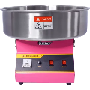 Commercial Cotton Candy Floss Machine Snack Machine Electric Candy Maker with Stainless Steel Bowl for Family and Various Party