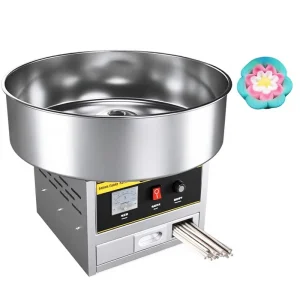 Commercial Cotton Candy Machine Fully Automatic Electric Colorful Spun Sugar Style Compact Maker