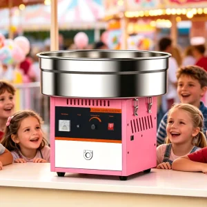 Commercial Cotton Candy Machine with Cart Electric Candy Floss Maker