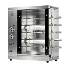 Commercial Countertop Chicken Roaster Oven Gas Rotary Roasting Chicken Machine Stainless Steel Automatic Grill BBQ Meat Oven