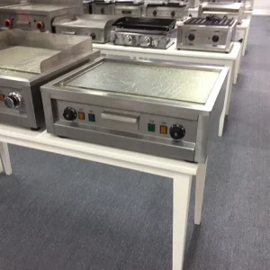 Commercial Countertop Electric BBQ Grill Stainless Steel Flat Top Griddle Plate for Fast Food Restaurant Kitchen