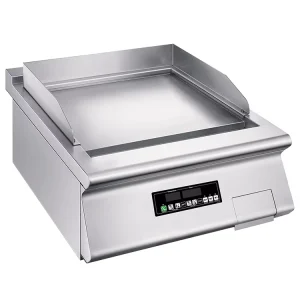 Commercial Countertop Induction Griddle Heavy Duty Flat Top Electric Grill with Temperature Control for Foodservice Kitchens