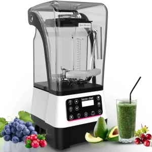 Commercial Countertop Multifunctional High Speed Cooking Blender Juicer with Low Noise Soundproof and 1.6L Jar