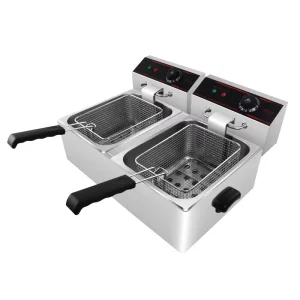Commercial Countertop Two Tank Electric Deep Fryer for Turkey Chicken French Fries
