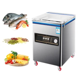 Commercial DZ-Series Desktop Pneumatic Vacuum Sealer Stainless Steel Automatic Chamber Film/Paper Food Packing Machine for Meat