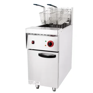 Commercial Deep Fryer Electric Machine 1 Tank 2 Basket Stainless Steel Fast Heating Frying Equipment